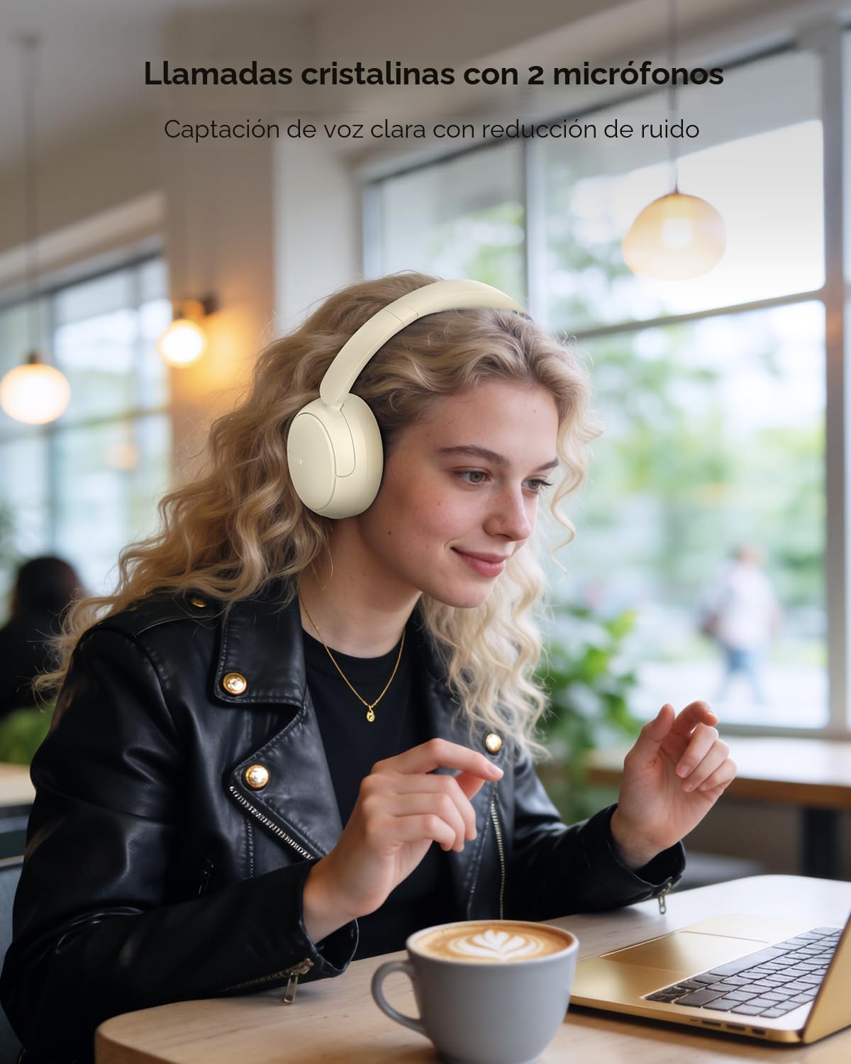 TALIX H30 Auriculares híbridos con cancelación activa de ruido, 110...