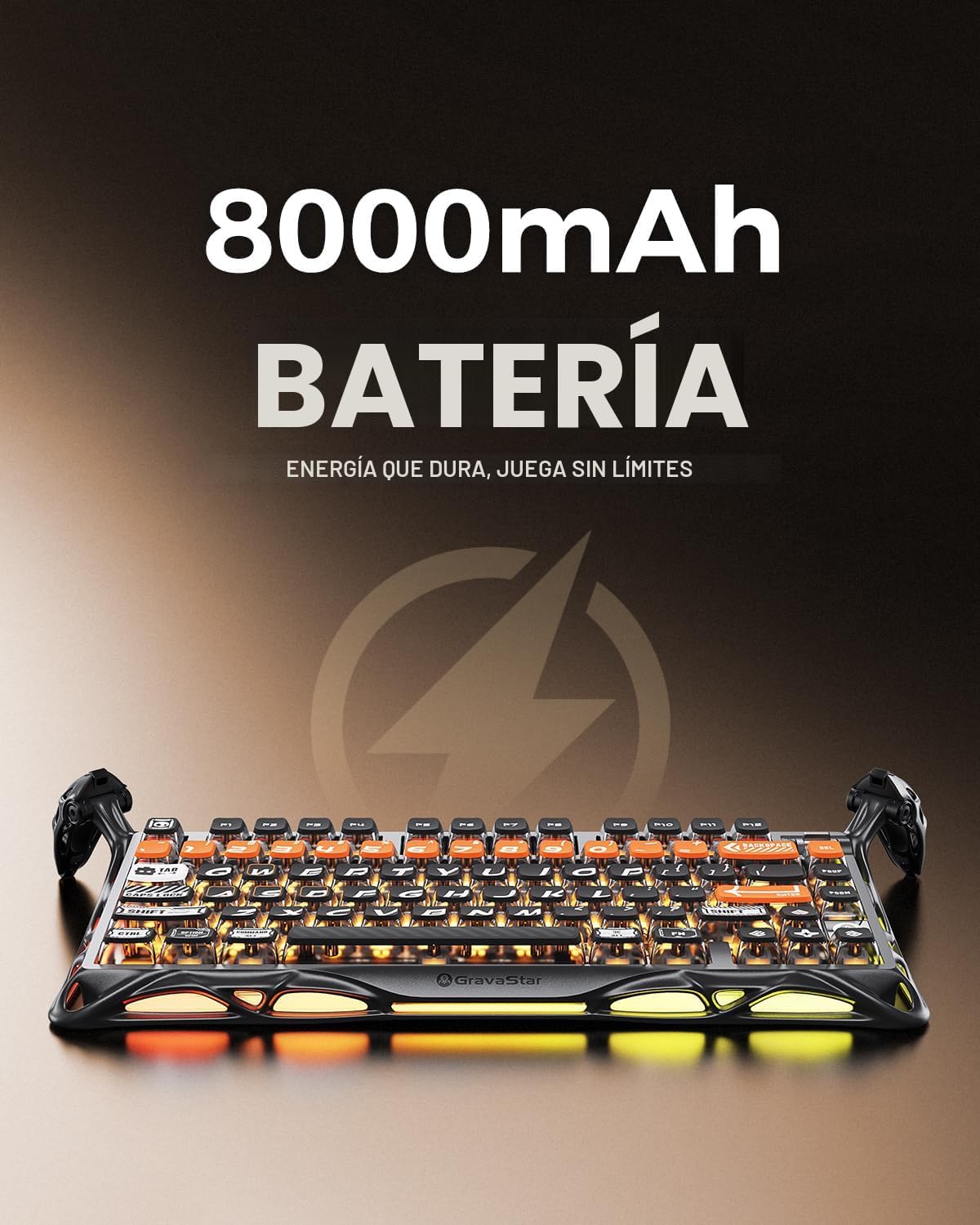 GravaStar Teclado mecánico inalámbrico Mercury K1 Pro para juegos,...