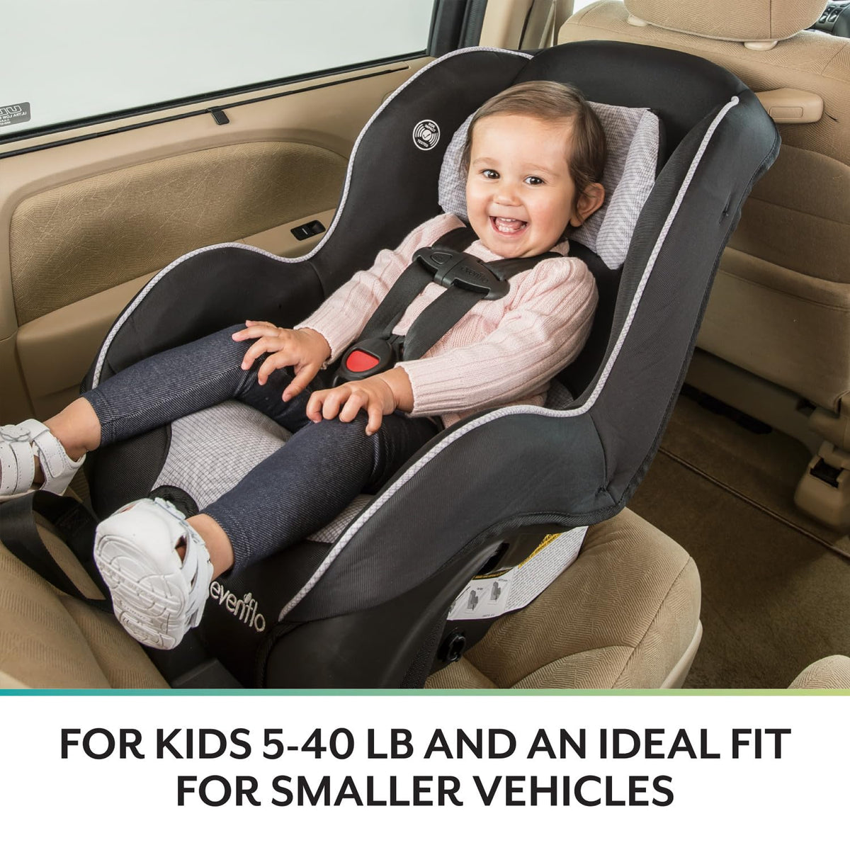 Evenflo Tribute LX Silla Convertible para Coche (Gris Saturno) | Mo...