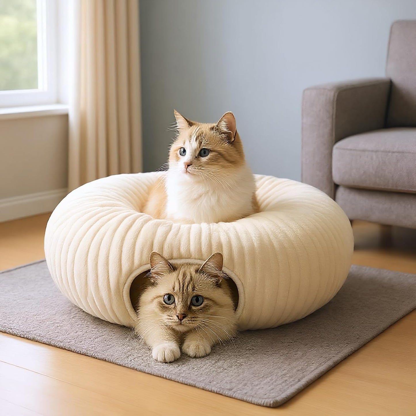 Catails Cama túnel para gatos con 31 juguetes interactivos para gat...