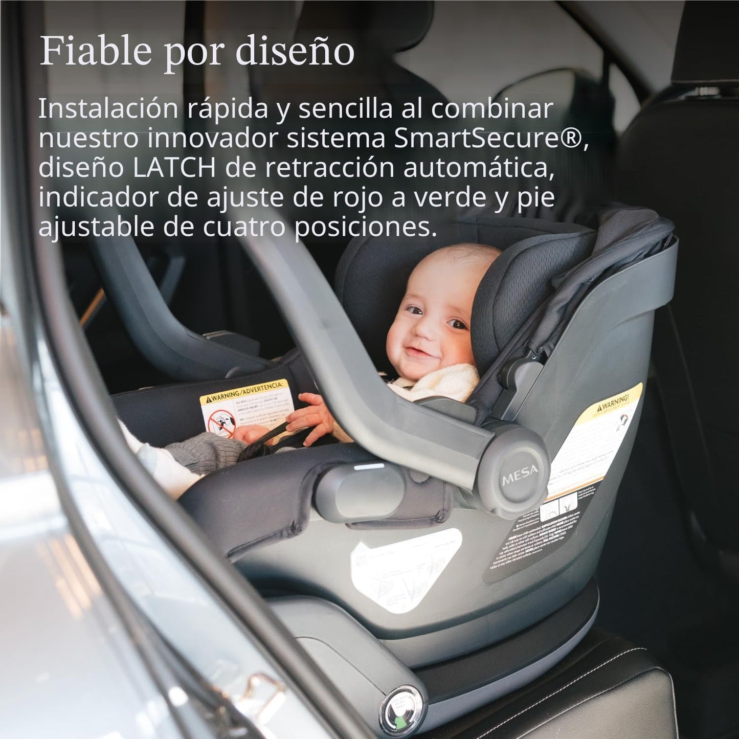 UPPAbaby Mesa V3 - Asiento infantil de automóvil - Fácil instalació...