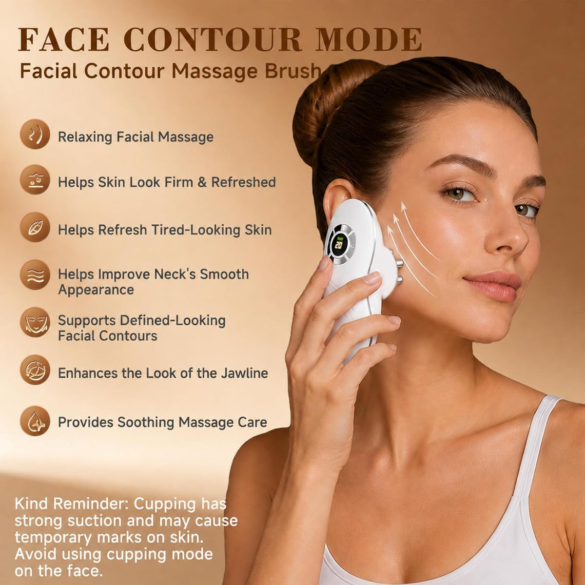 Masajeador facial y corporal 4 en 1, succión de 9 niveles, ventosas...