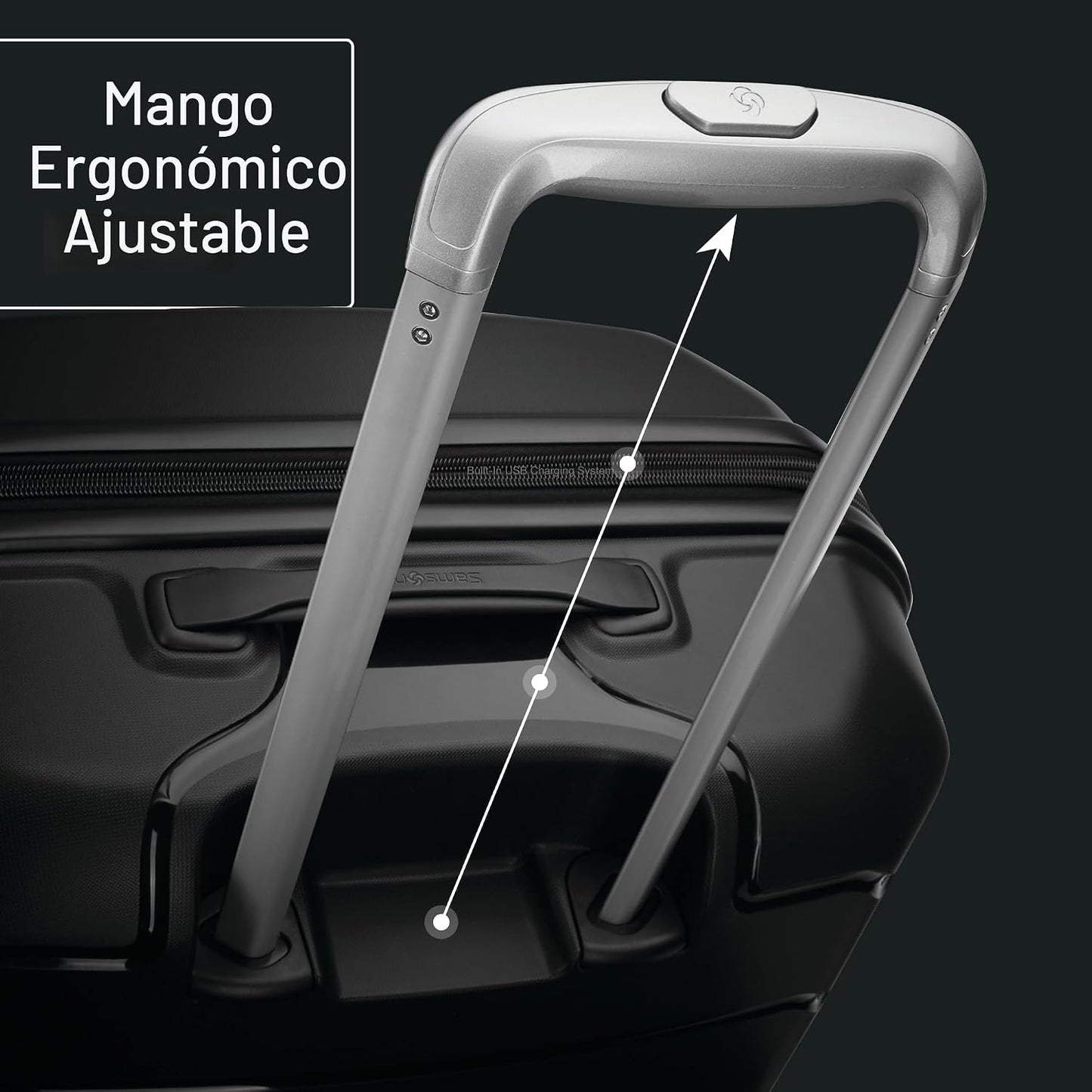 Samsonite Freeform \u2013 Maleta rígida, expandible con ruedas dobl...