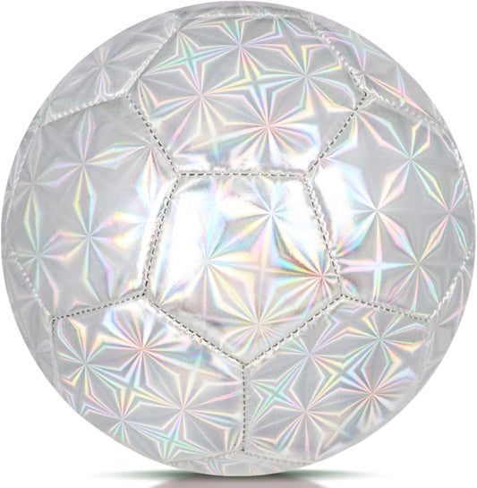 Champhox Pelota de fútbol tamaño 4 con purpurina rosa - Pelota de f...