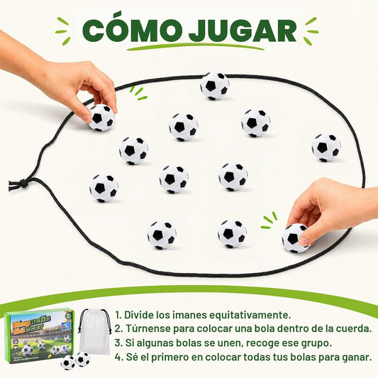 Juego de ajedrez magnético de fútbol con 20 piedras en forma de bal...