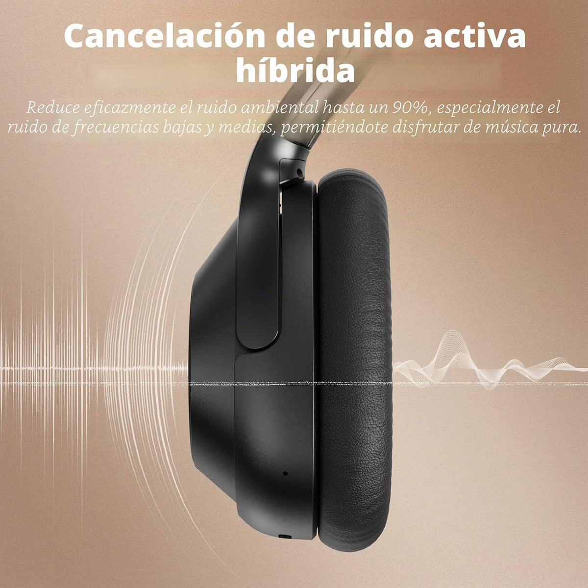 YMOO Auriculares con cancelación activa de ruido para viajes en avi...