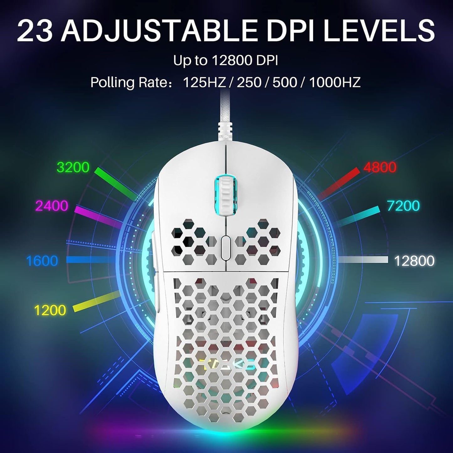 DIERYA Teclado inalámbrico para juegos T63 60% | Mouse M1SE | Retro...