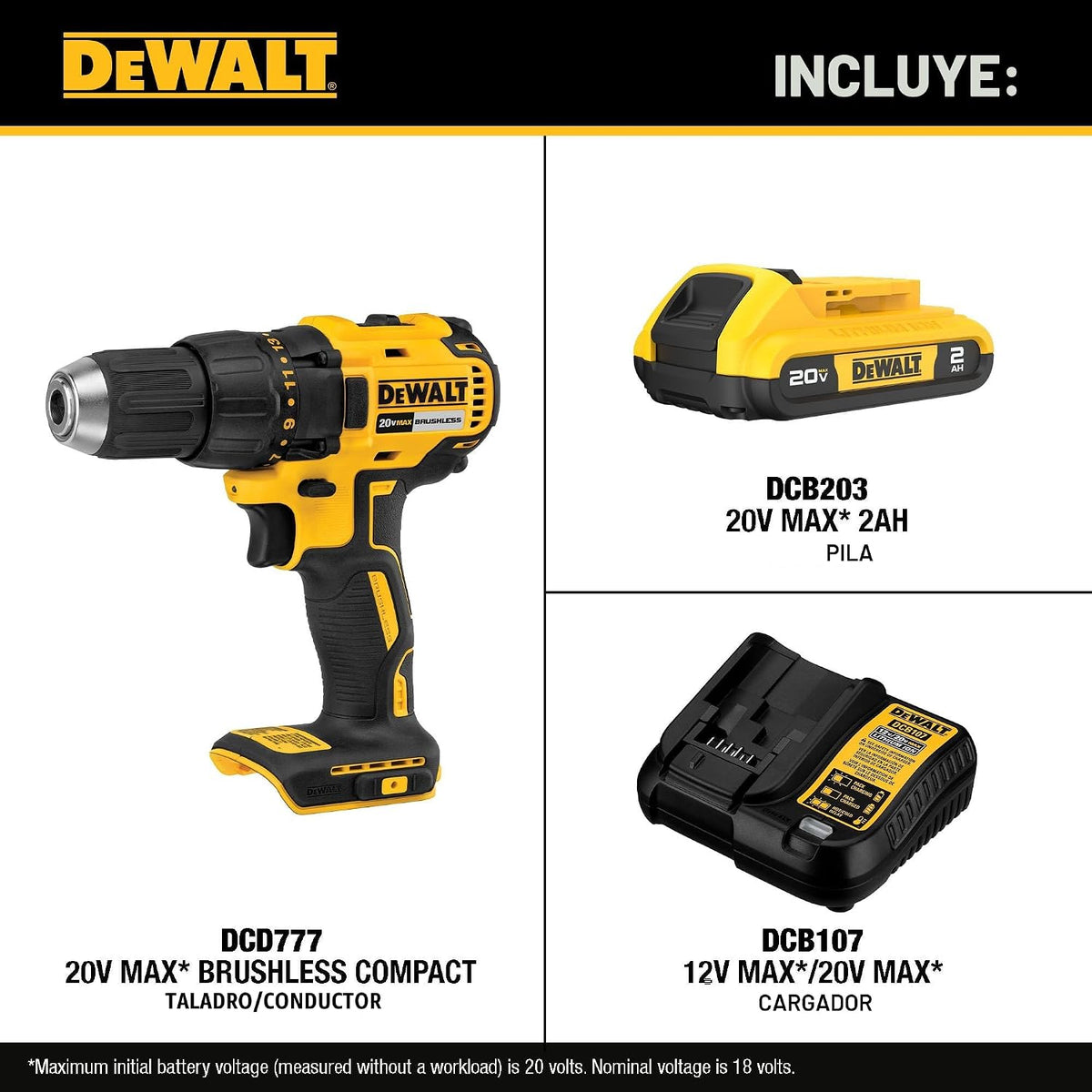 DEWALT Juego de destornilladores inalámbricos de 20 V Max, taladro...