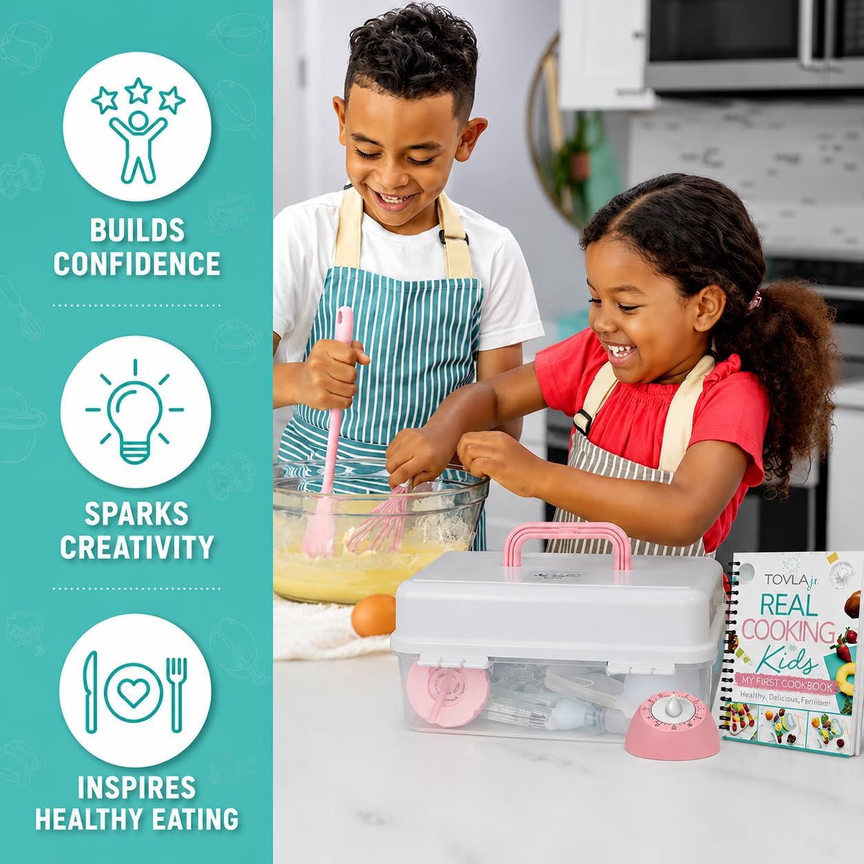 TOVLA Juegos de cocina para niños reales para niñas de 4 a 12 años...