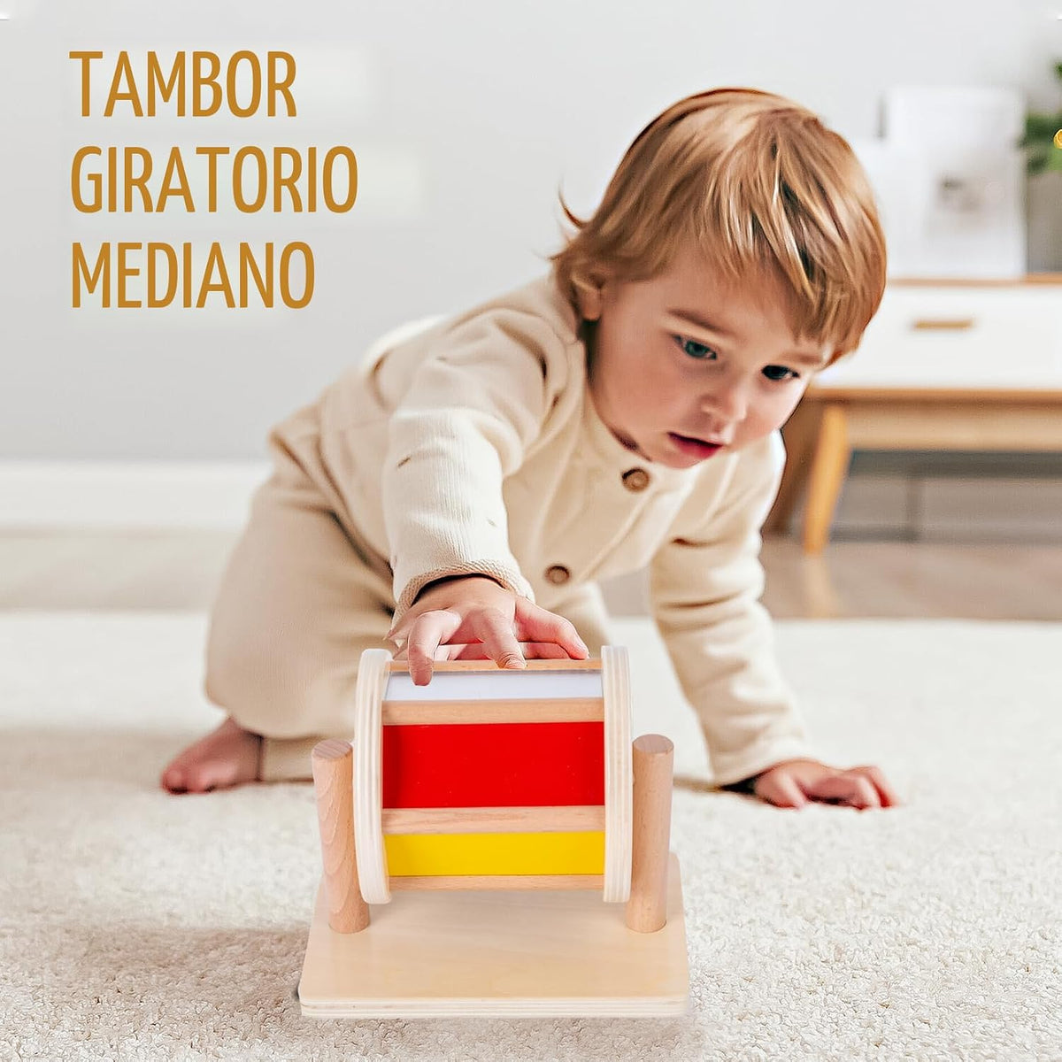 Kit de Juguetes Montessori para Bebés Adena Montessori Espejo Peeka...