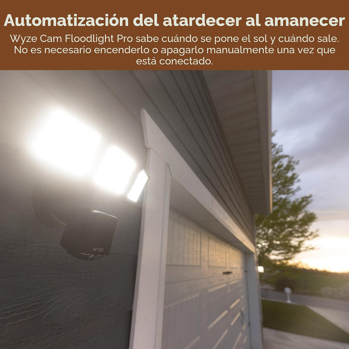 WYZE Floodlight Camera Pro, PCMag Editors' Choice LED de 3000 l...