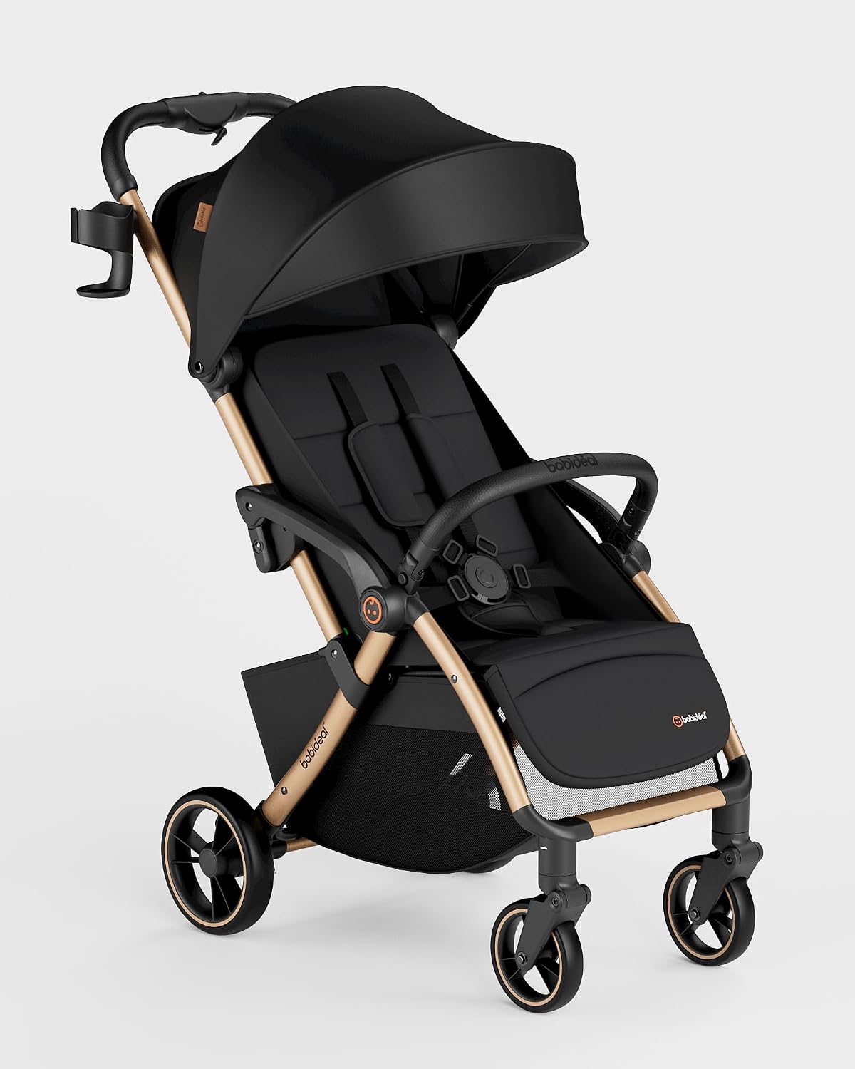 Babideal Cochecito de viaje ligero para bebé, cochecito auto plegab...