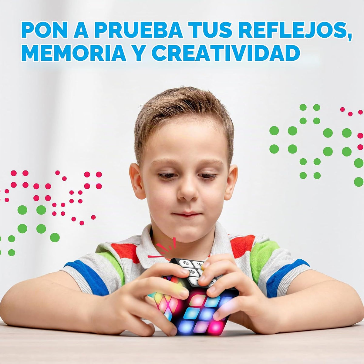 Winning Fingers Cubo Intermitente Electrónico de Memoria y Juego Ce...