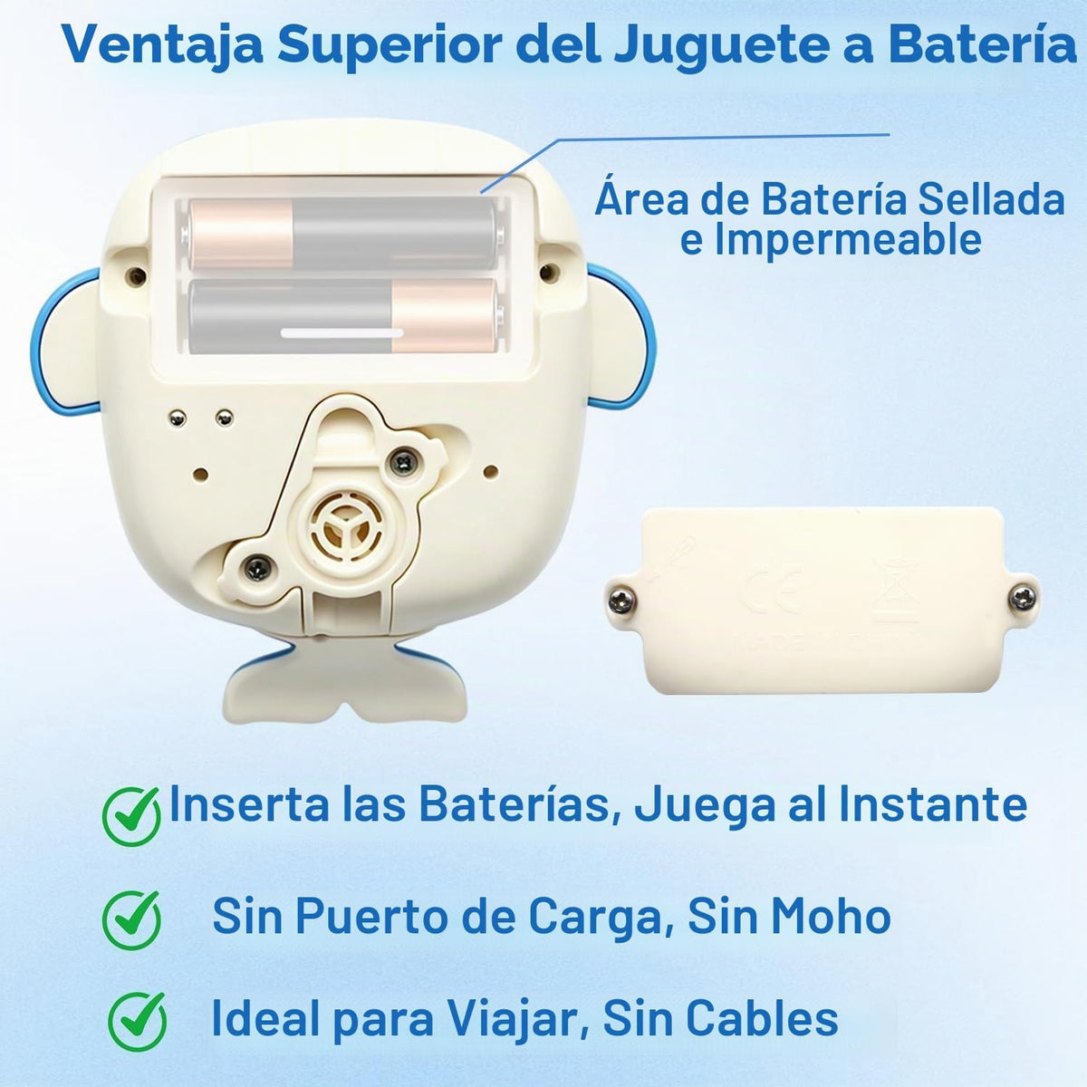Sizobi Aspersor de baño de ballena iluminado para niños de 1 a 3 añ...