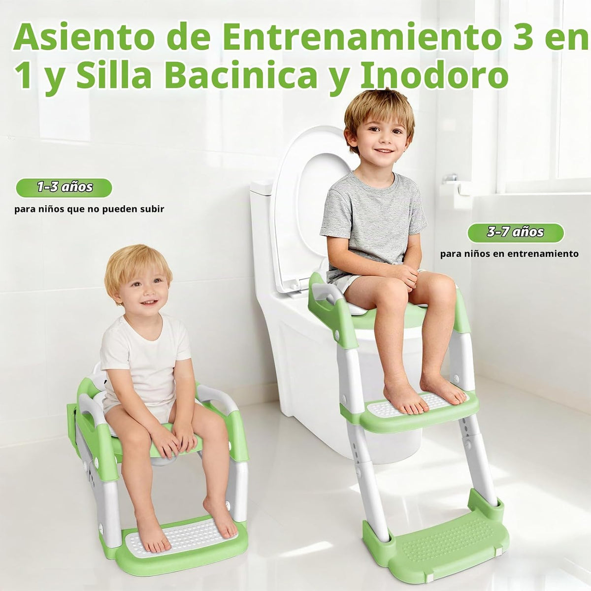 Asiento de entrenamiento para ir al baño, asiento de inodoro mejora...