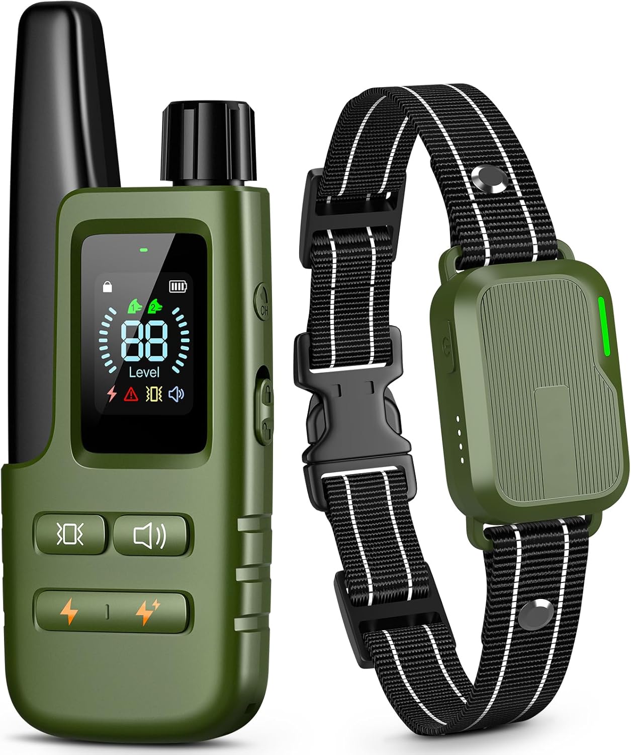 Collar de choque para perro, collar de entrenamiento para perros de...