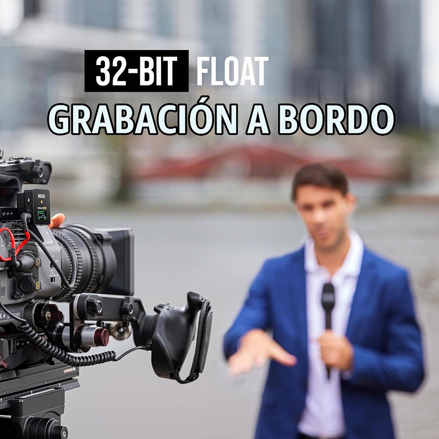 RØDE Interview PRO Micrófono de condensador de mano inalámbrico con...