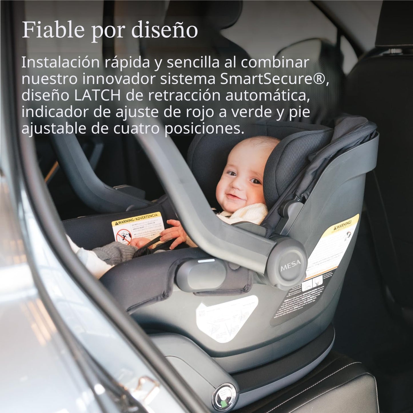 UPPAbaby Mesa V3 - Asiento infantil de automóvil - Fácil instalació...