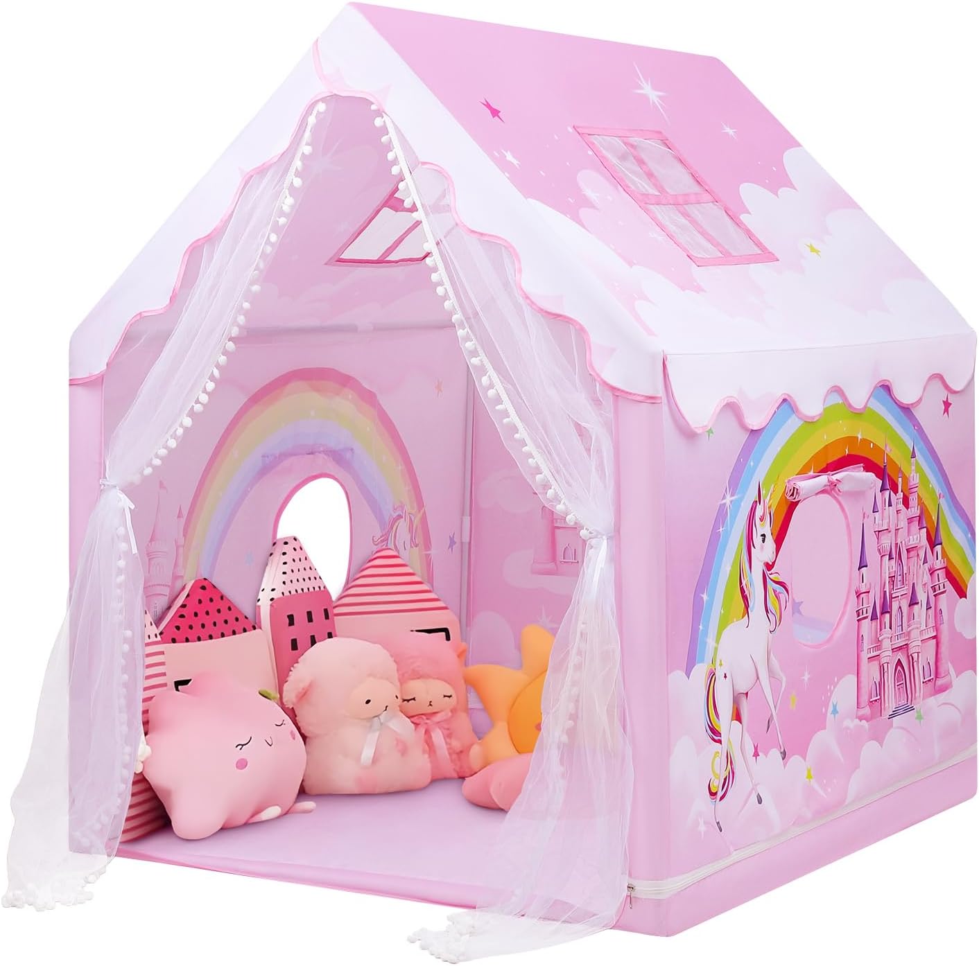 Tienda de Juegos para Niños Tienda de Princesa Rosa para Niñas, Cas...