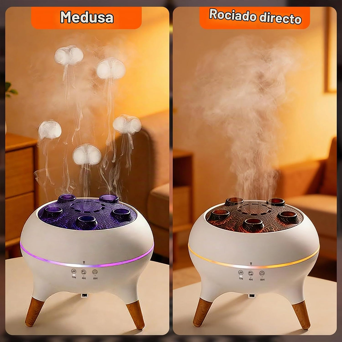 Akpsid Difusor de aceite esencial Medusa Humidificador remoto Ctrl...