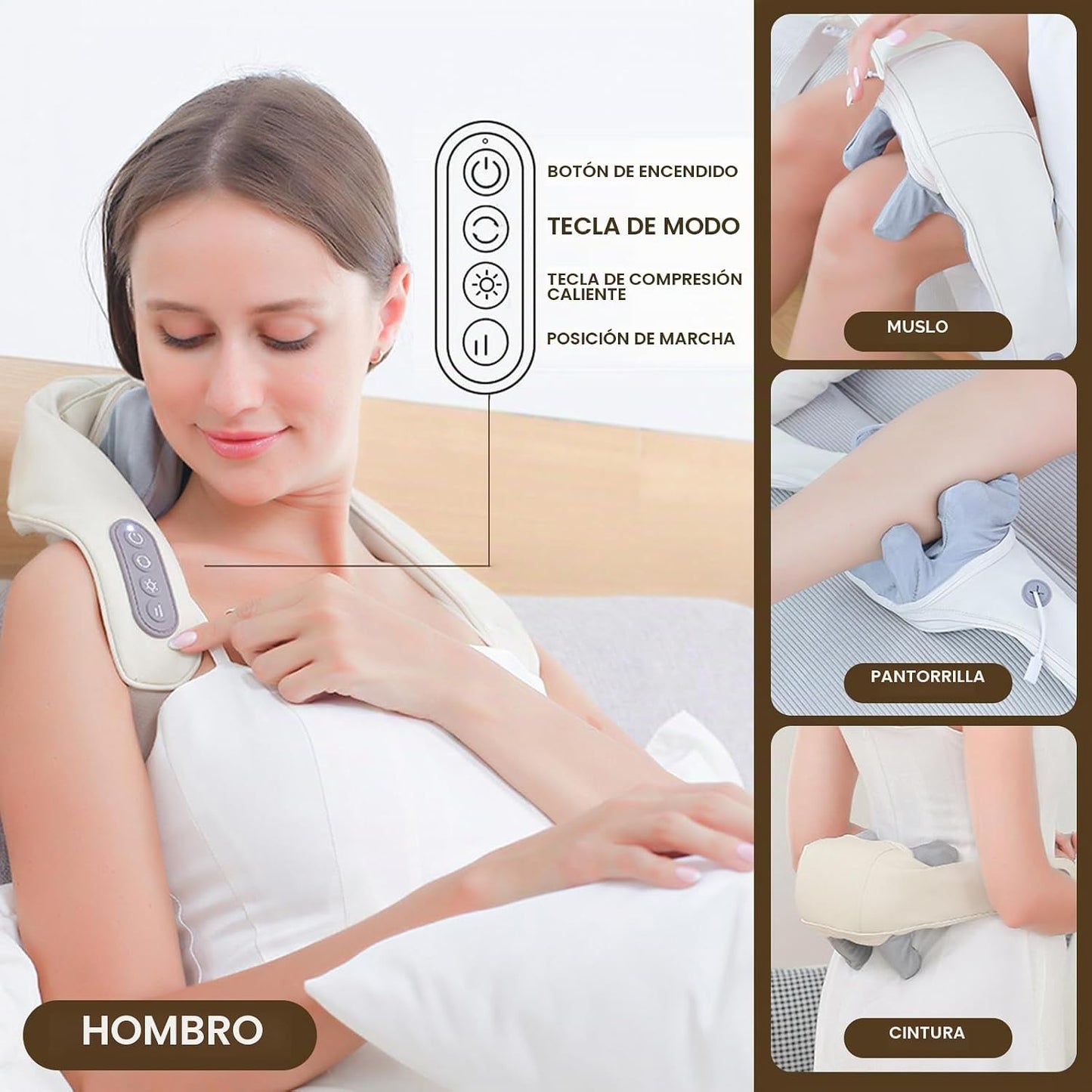 Therapexa - Masajeador de cuello y hombros, masajeador de espalda p...