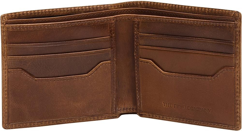 FRYE Billetera plegable antigua Logan para hombre