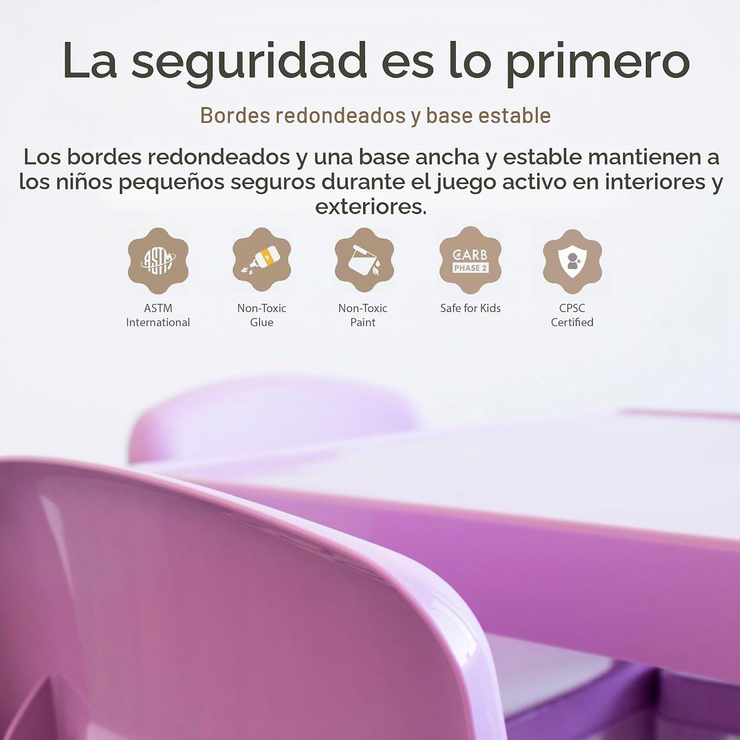 Humble Crew Juego de mesa y silla para niños, interior y exterior,...