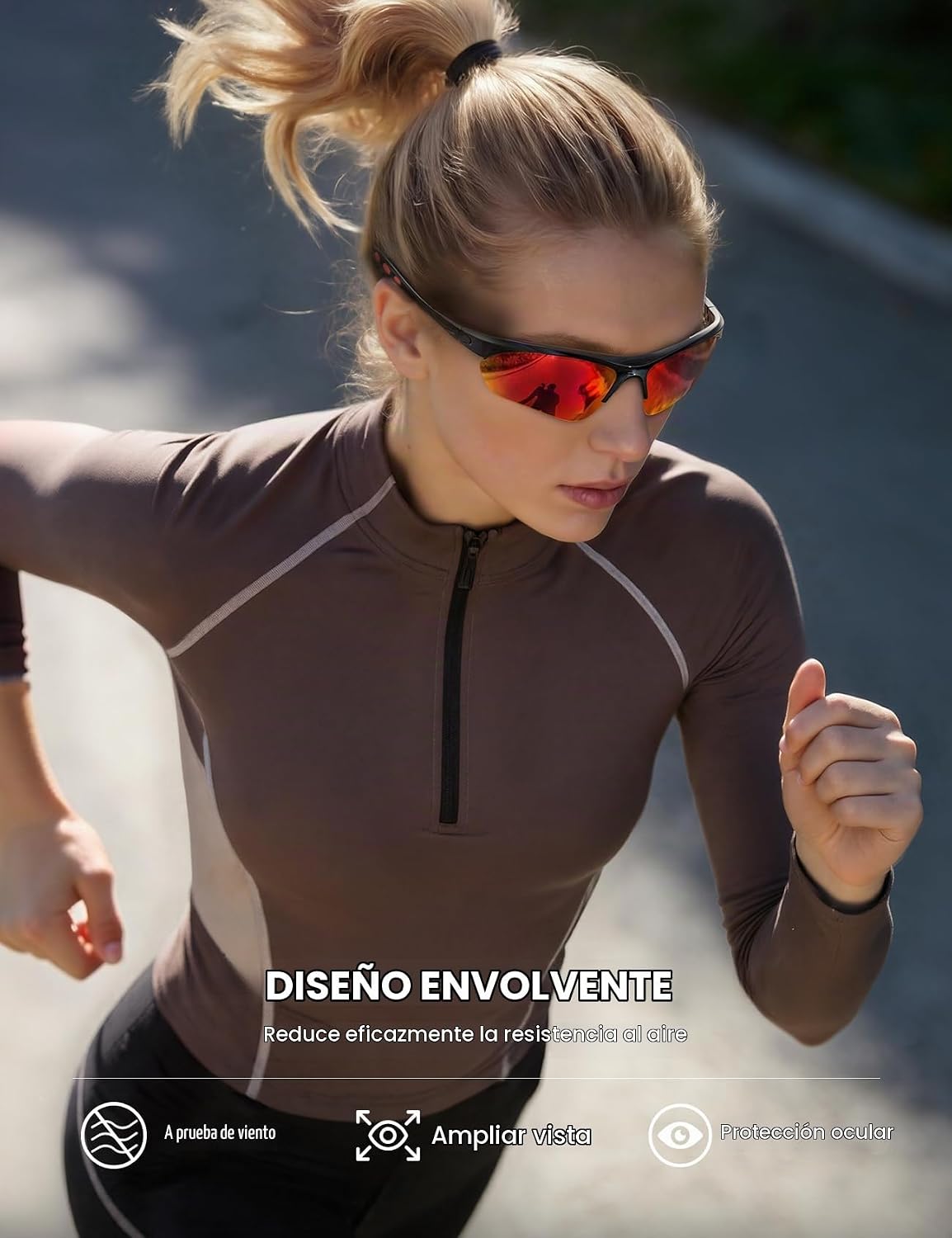Lamicall Gafas de Sol Deportivas polarizadas de 22 g para Hombres y...