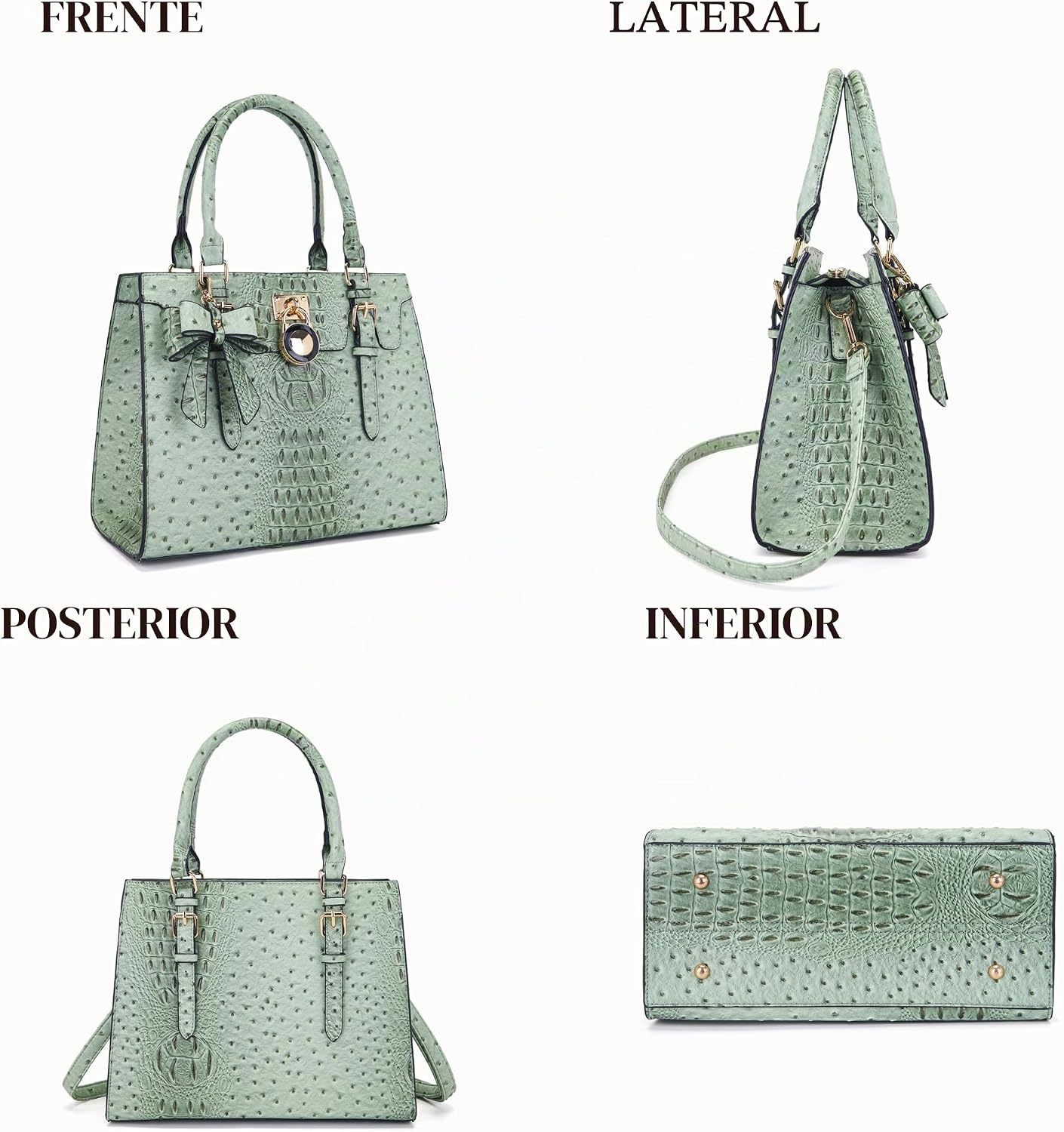 Qiyuer - Bolsos y carteras para mujer, juego de damas con asa super...