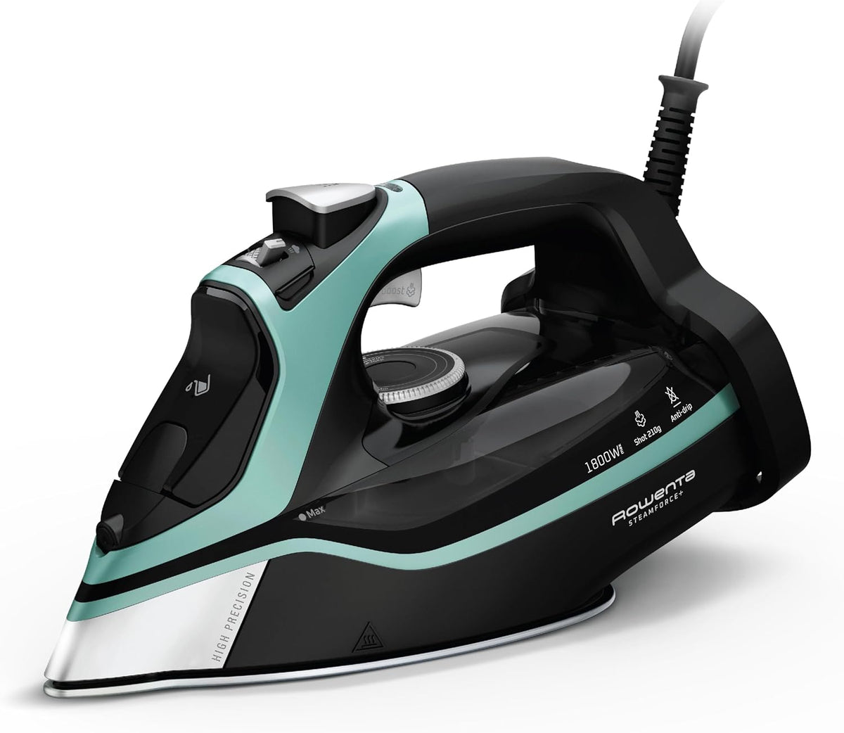 Rowenta Steam Force Plancha de vapor con placa de acero inoxidable...