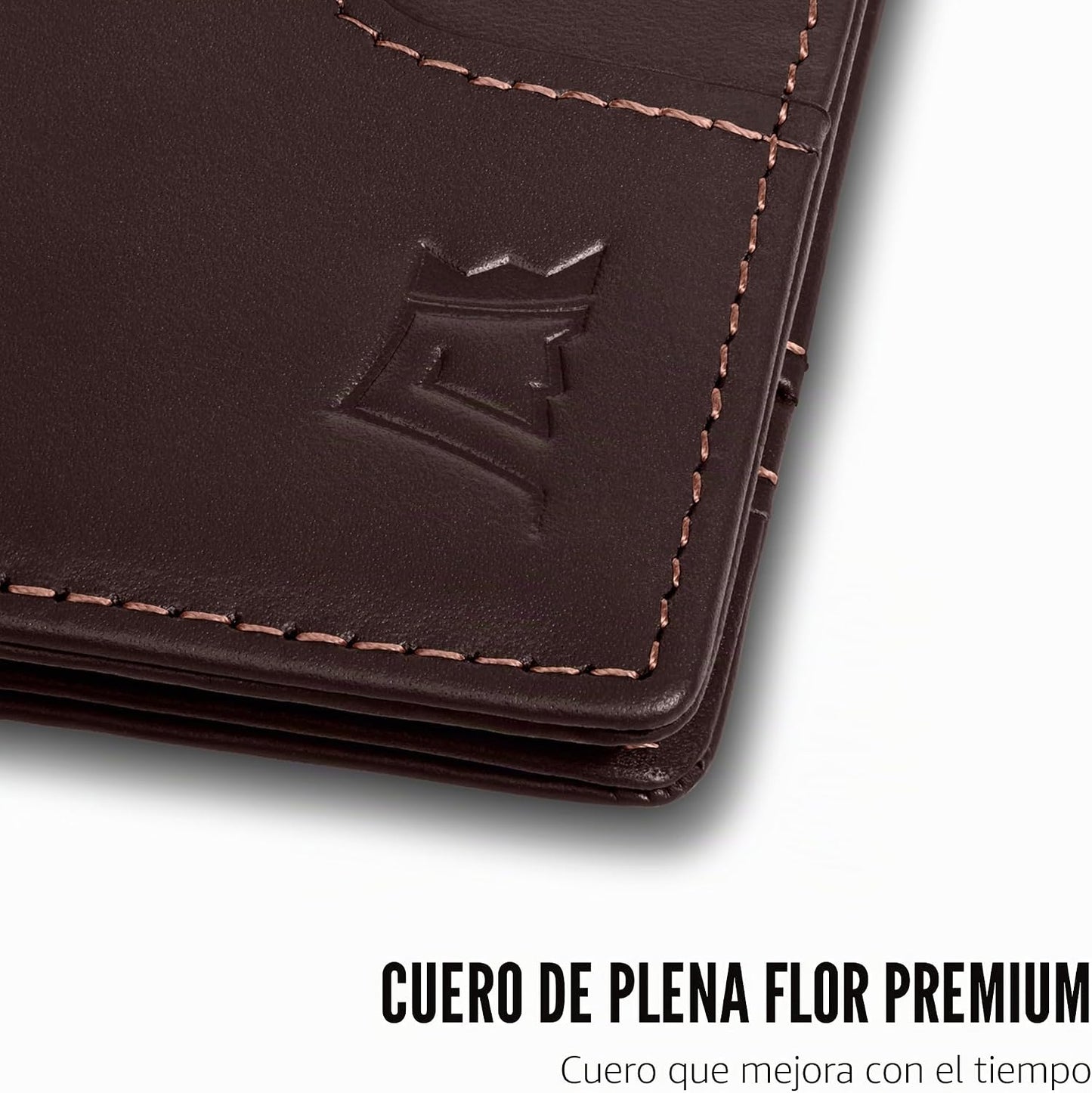 Kings Loot Pinza para billetes cartera minimalista delgada para hom...