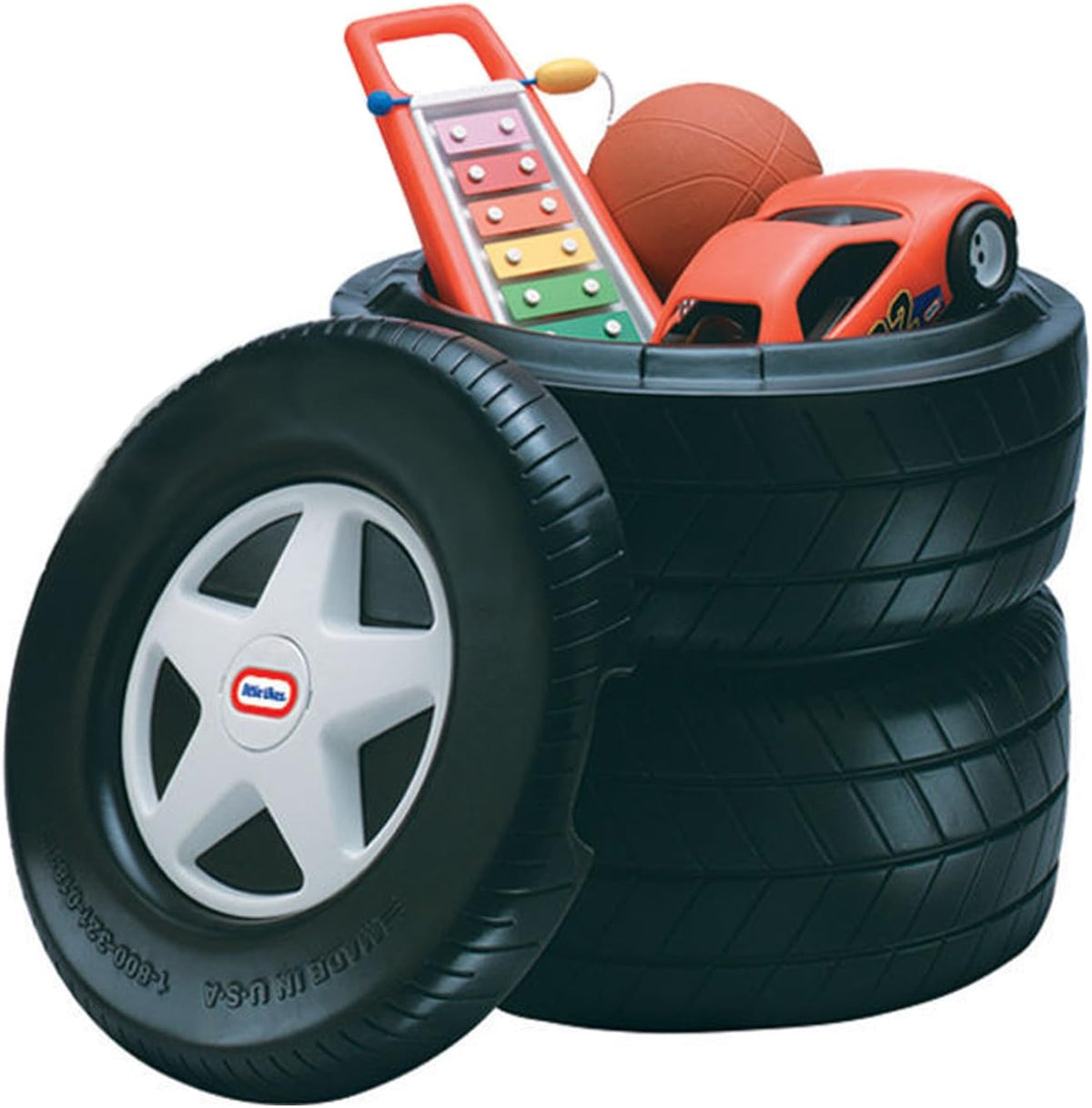 Little Tikes, juguete de carrera clásico para arrastrar, Negro