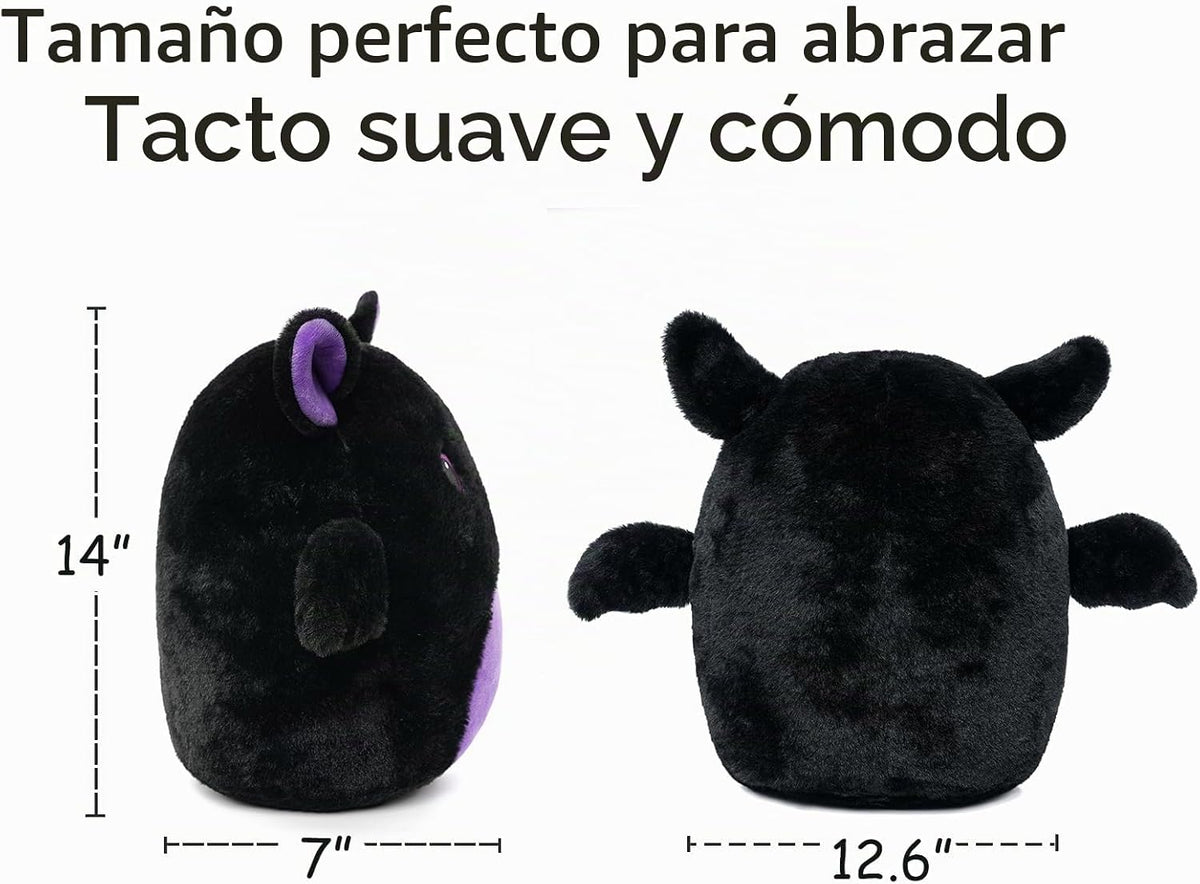 WEIGEDU - Lindo murciélago de peluche abrazable, 14 pulgadas | Alas...
