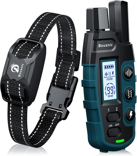 Collar de Descarga para Perros Bousnic - Collar de Entrenamiento de...
