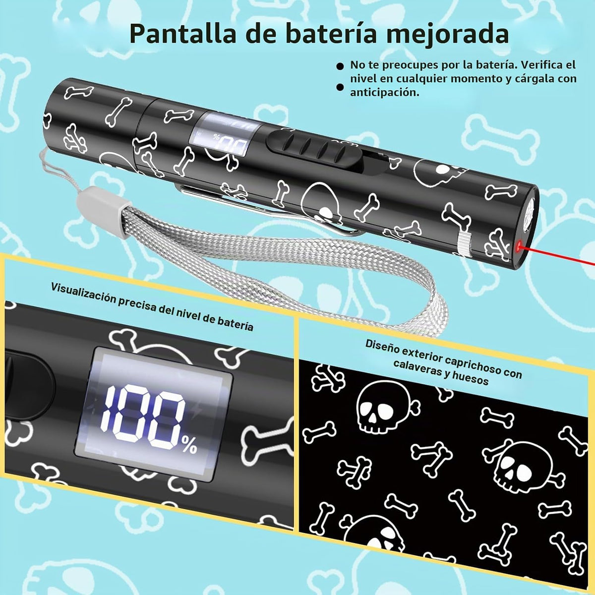 Juguetes interactivos para gatos Waputne con 7 modos ajustables, pa...