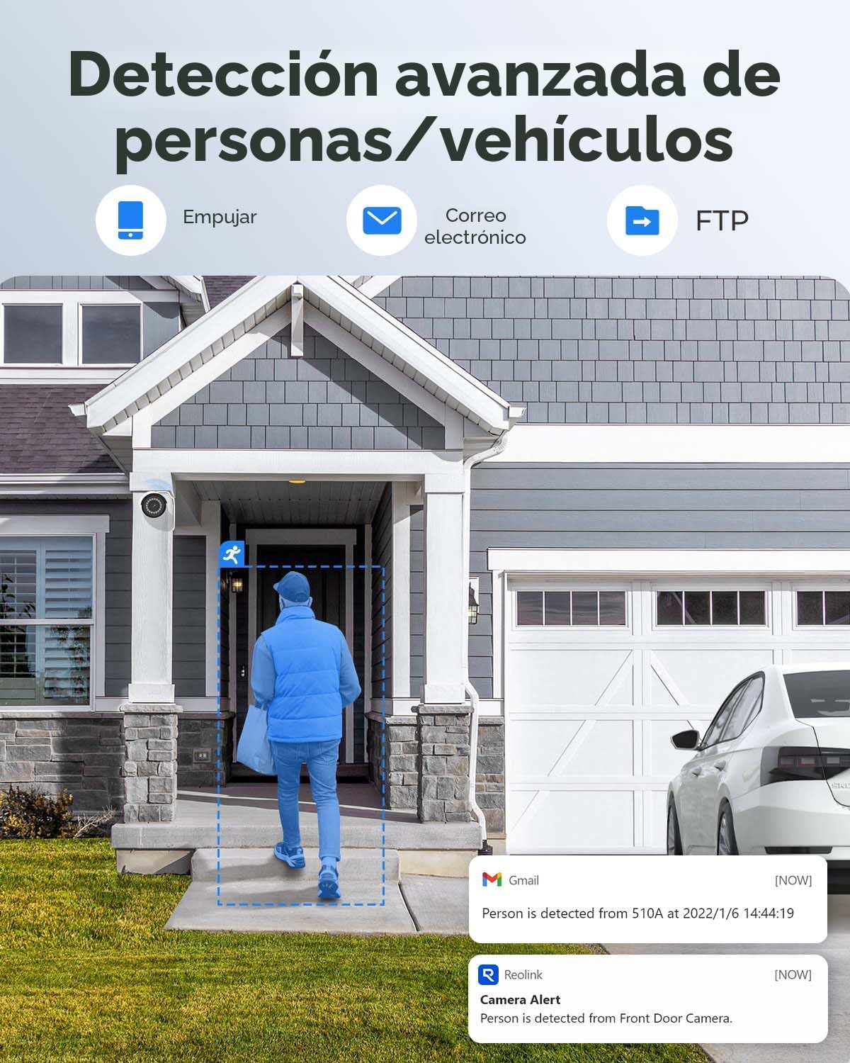 REOLINK Cámara de seguridad PoE de 5 MP, vigilancia interior al air...