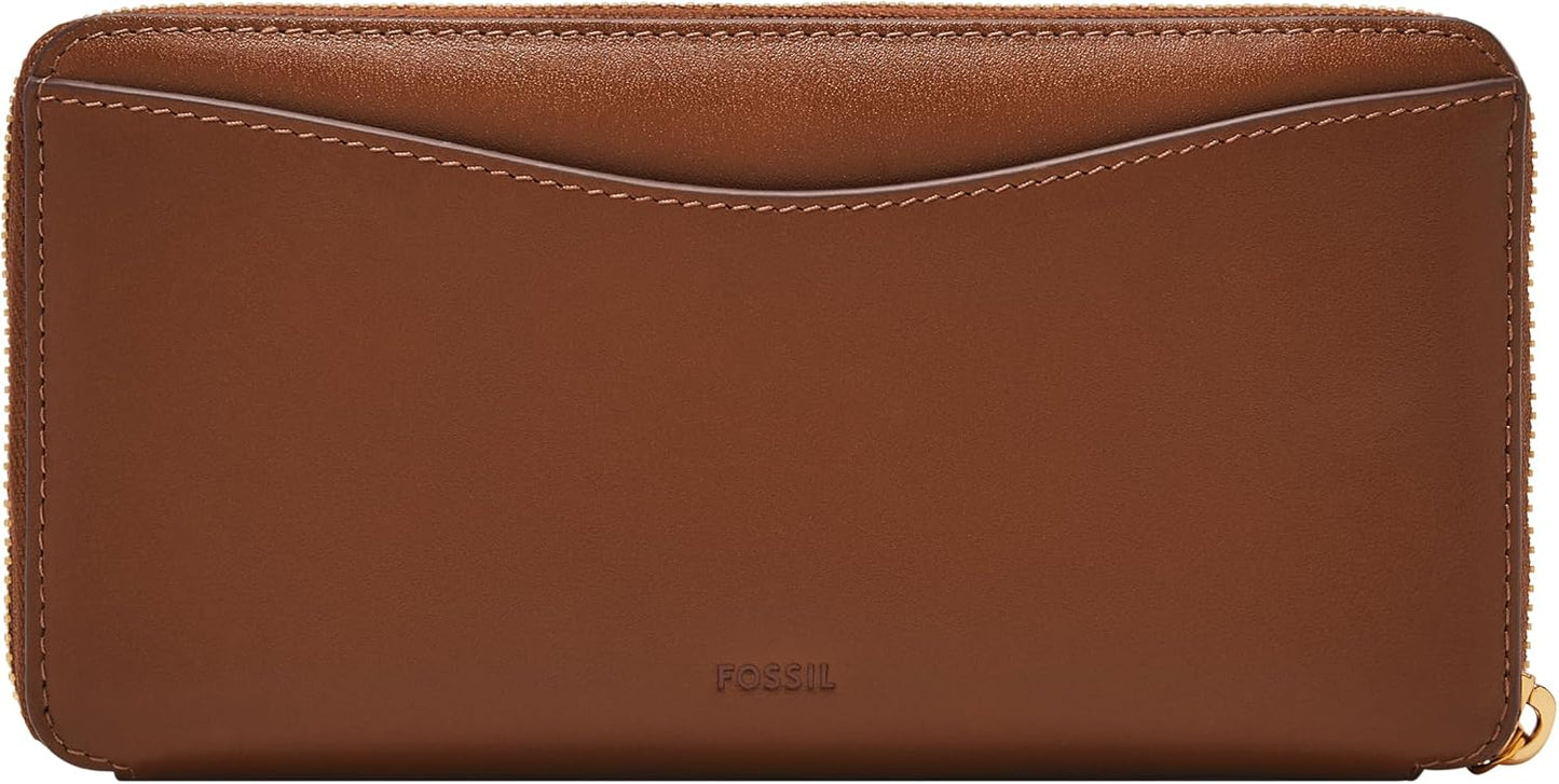 Fossil Lennox Zip Continental Wallet, Patchwork para mujer