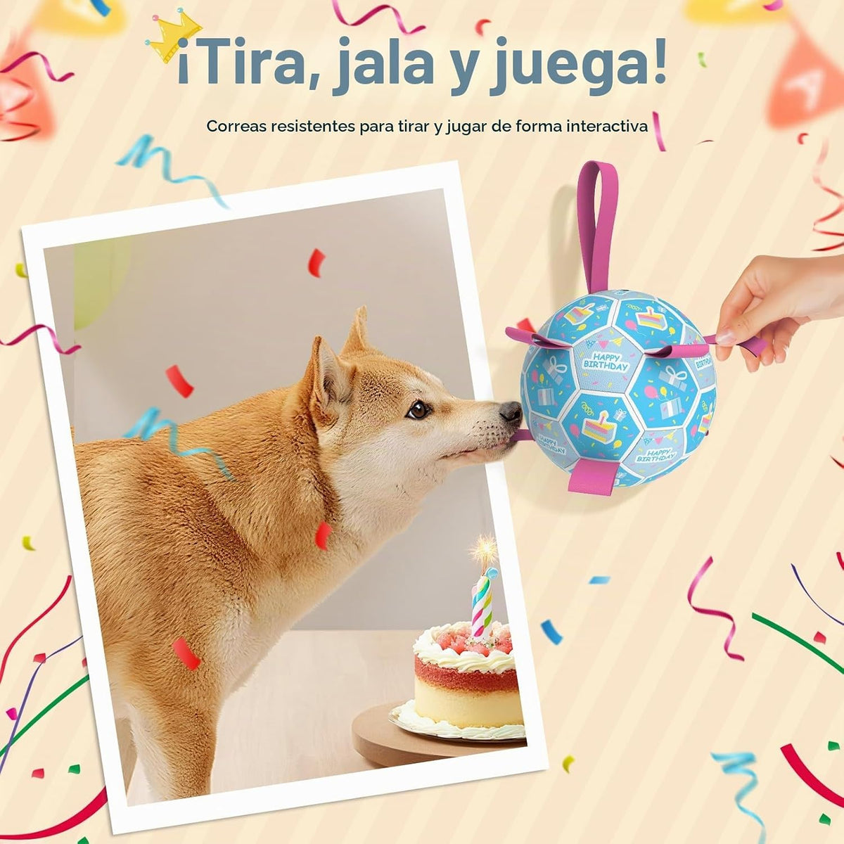QDAN Juguetes de cumpleaños para perros, regalos de cumpleaños para...