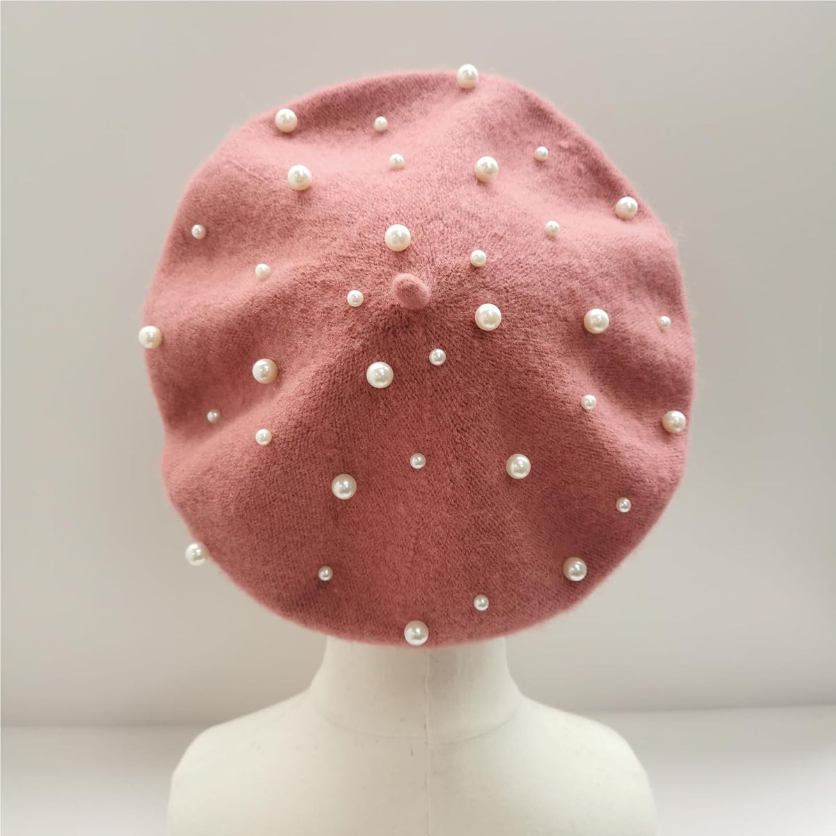 ZARSIO Boina de las mujeres perla elegante artista dulce estilo fra...