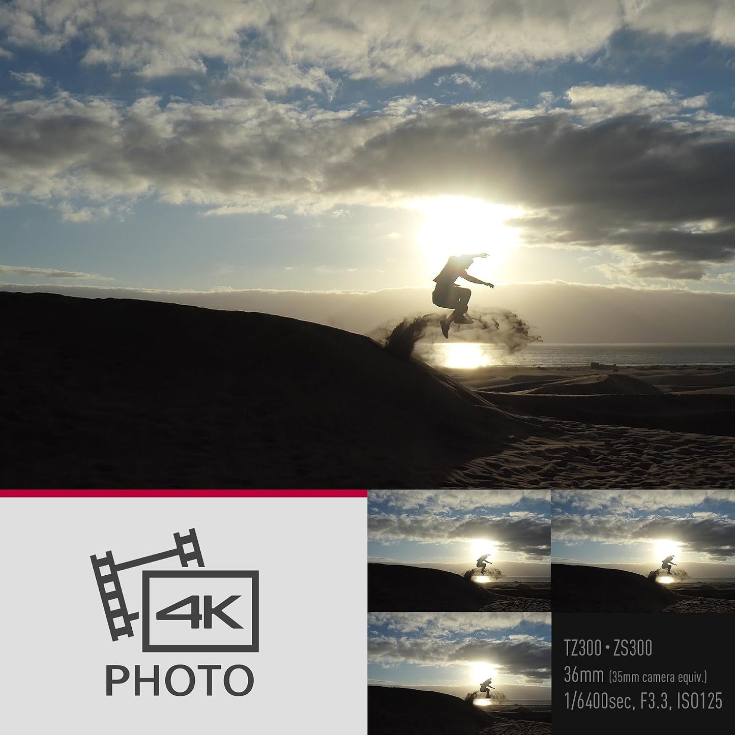 Panasonic LUMIX ZS300 Cámara digital compacta 4K, cámara de viaje c...