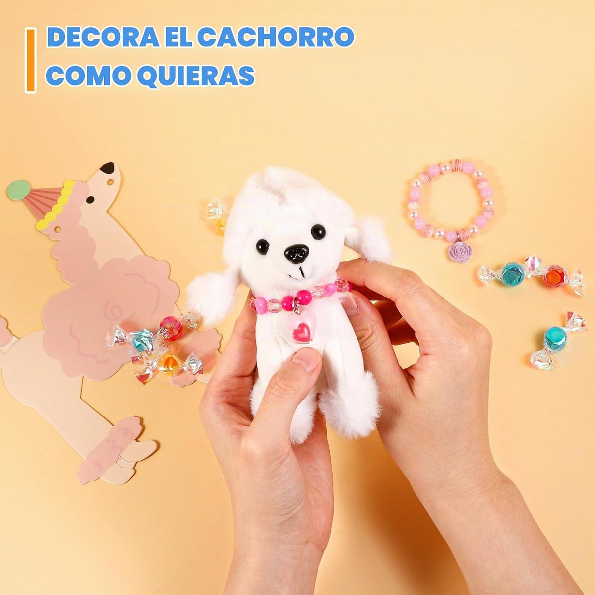 Niceup 10 cachorros de peluche pequeños de 4.5 pulgadas, a granel,...