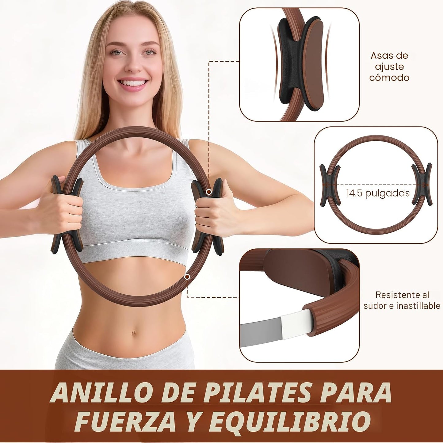NANATI Kit de pilates, kit de entrenamiento de pilates para mujer,...