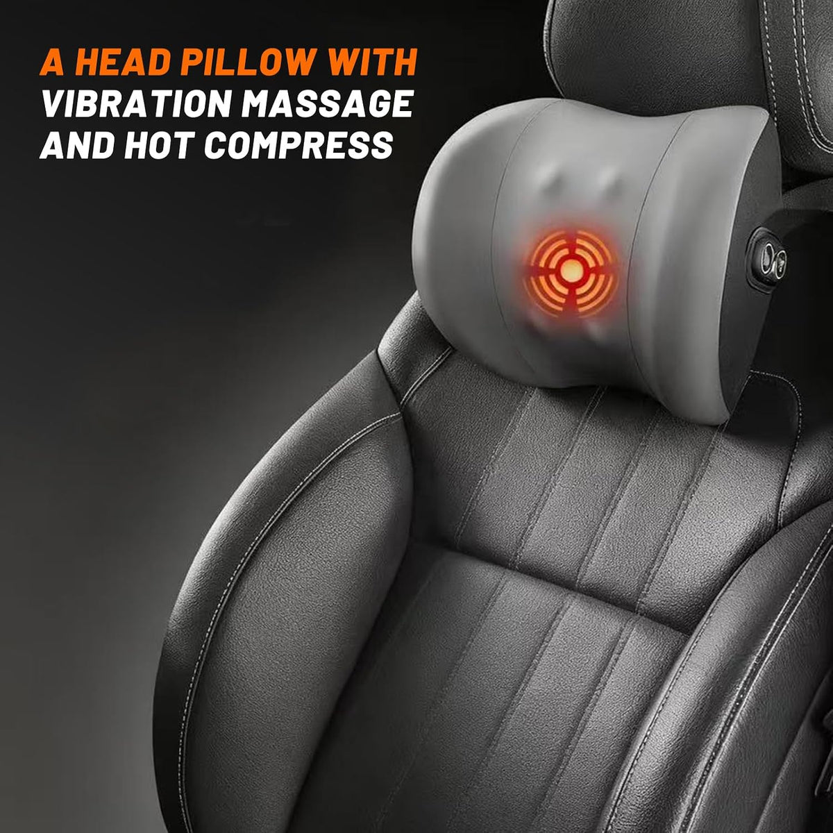 PURISUN Almohada para reposacabezas de automóvil, almohada de cuell...