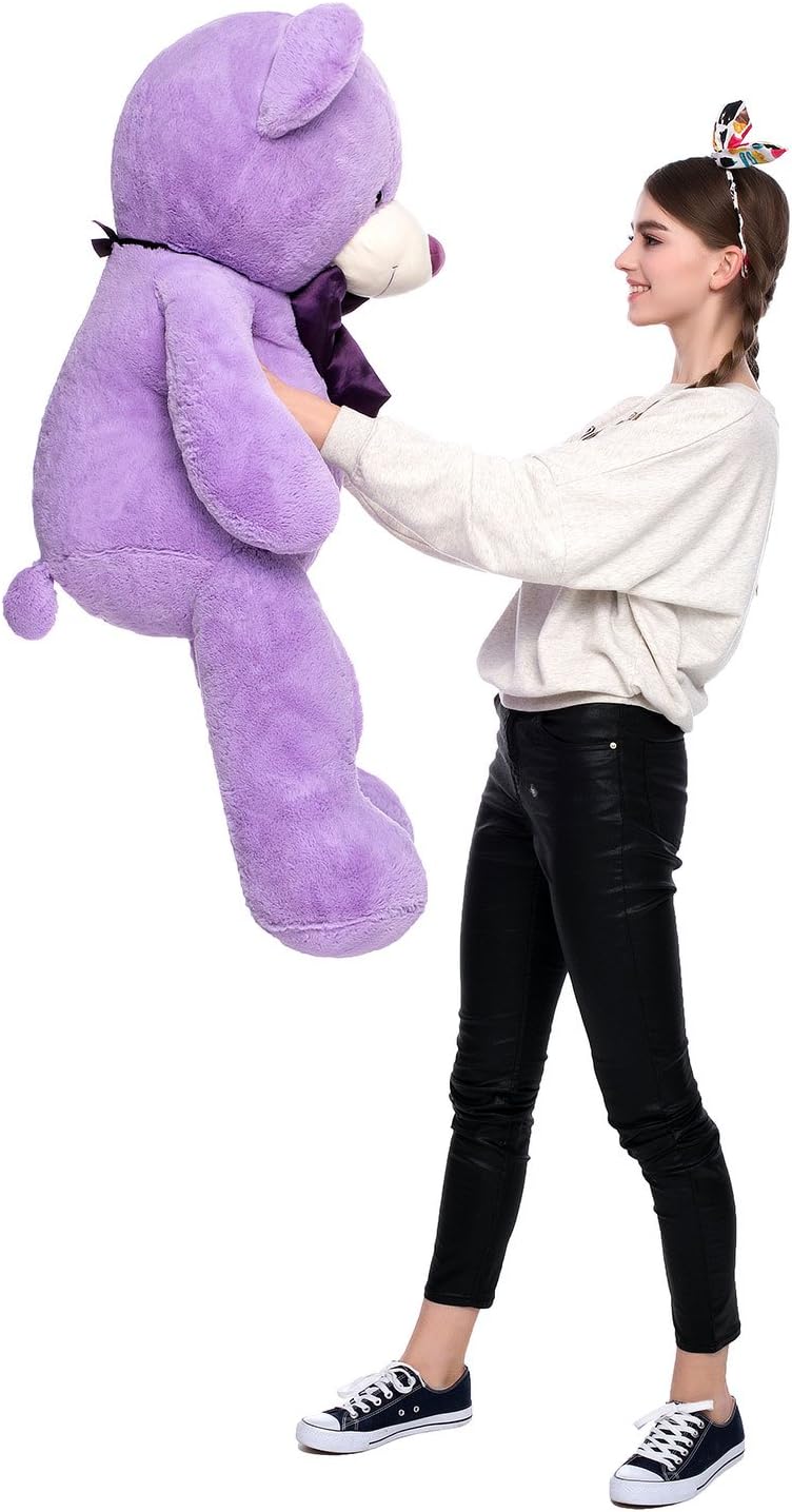 MaoGoLan Oso de Peluche Gigante Morado de 47 Pulgadas de Tamaño Nat...