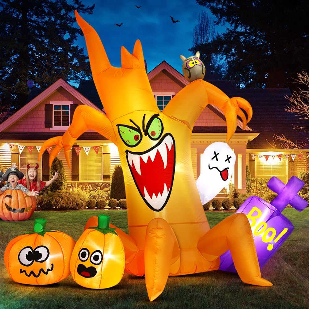 Decoraciones inflables de Halloween de 8 pies al aire libre, decora...