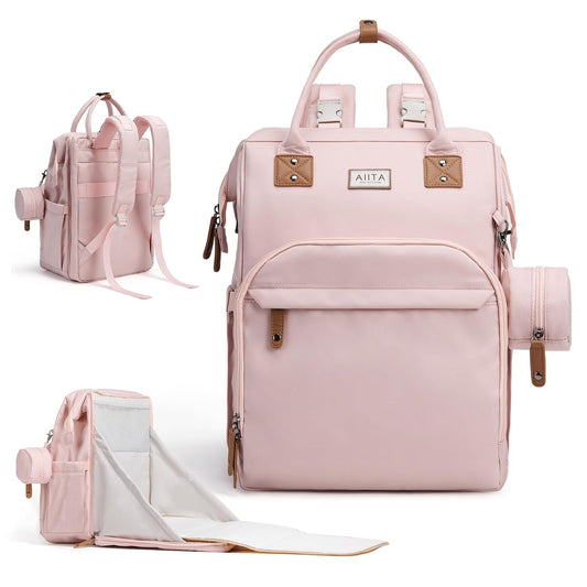 AIITA Mochila para Pañales, Mochila para Pañales Multifunción con C...