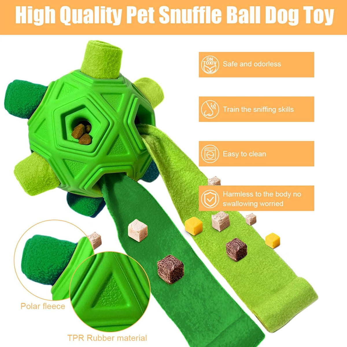 Petration Pelota de olfateo para perros, rompecabezas interactivos,...