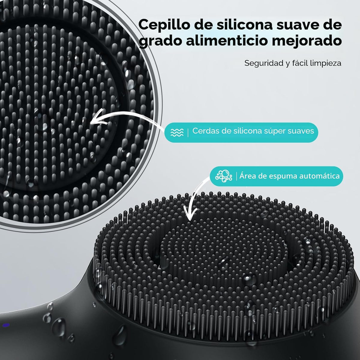 COSLUS FBS03 - Cepillo de limpieza facial, diseño patentado, color...
