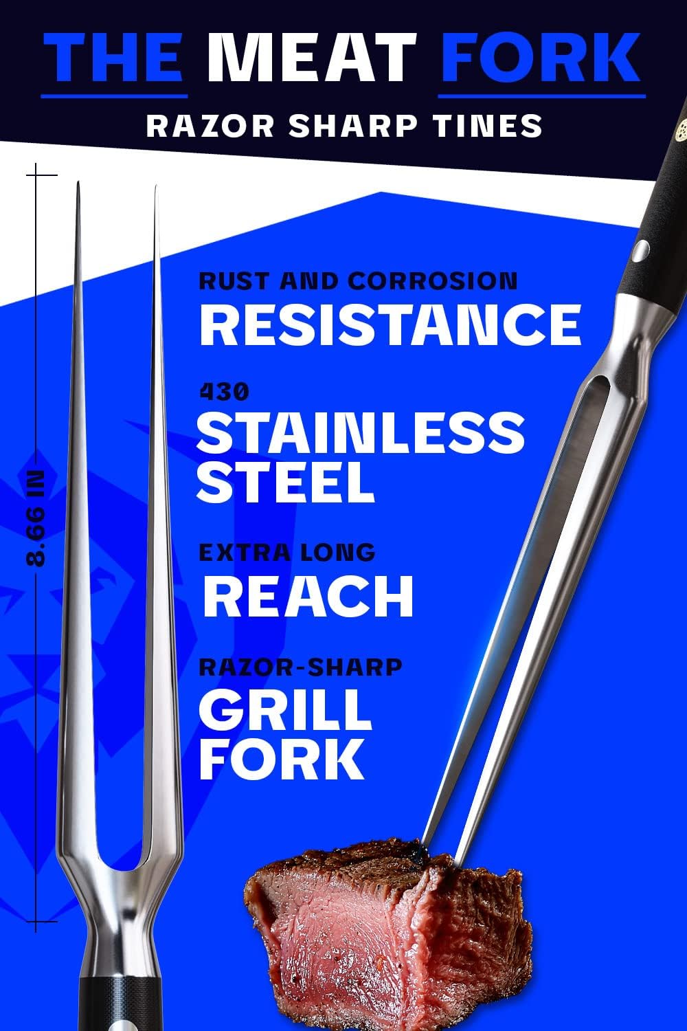 Tenedor de carne Dalstrong de 7 pulgadas 'The Empaler' - Ta...