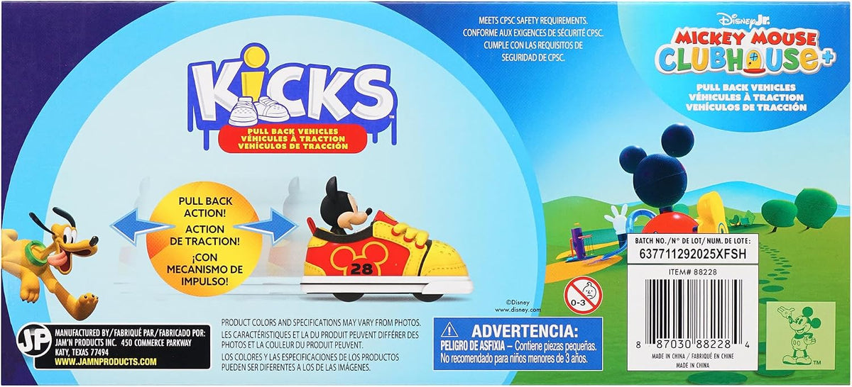 Disney Jr: Kicks - Vehículos de tracción \u2013 Paquete de 3, Micke...